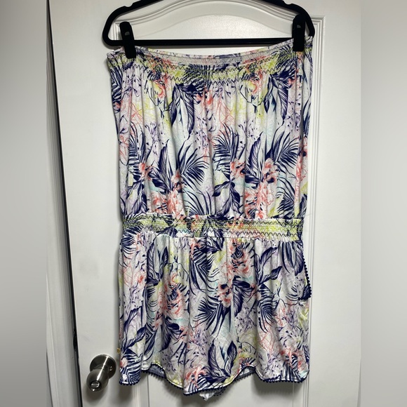 Xxl La vie en rose aqua swim romper cover up - Picture 2 of 2